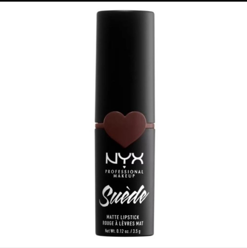 NYX Suède Matte Lipstick Shade Cold Brew (true brown) 🆕 - Picture 3 of 3